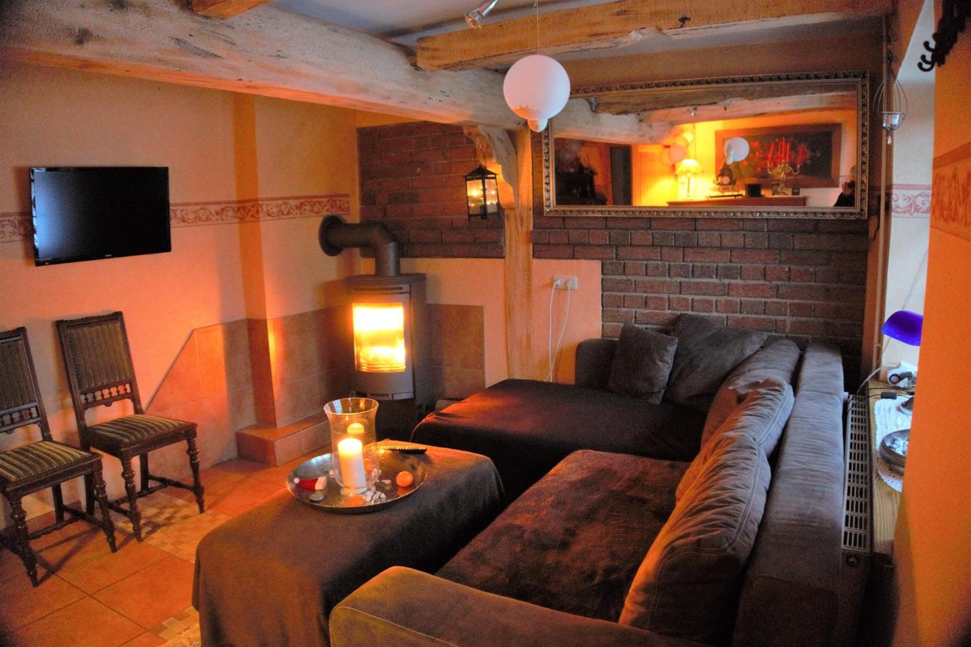 Altes Landhaus Oste, Klavier Appartement, 2 Zimmer Mit Kamin Hemmoor Exteriör bild